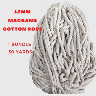 12mm Cotton Cord/ Jumbo Cotton Rope [30yards]  -1 kilogram