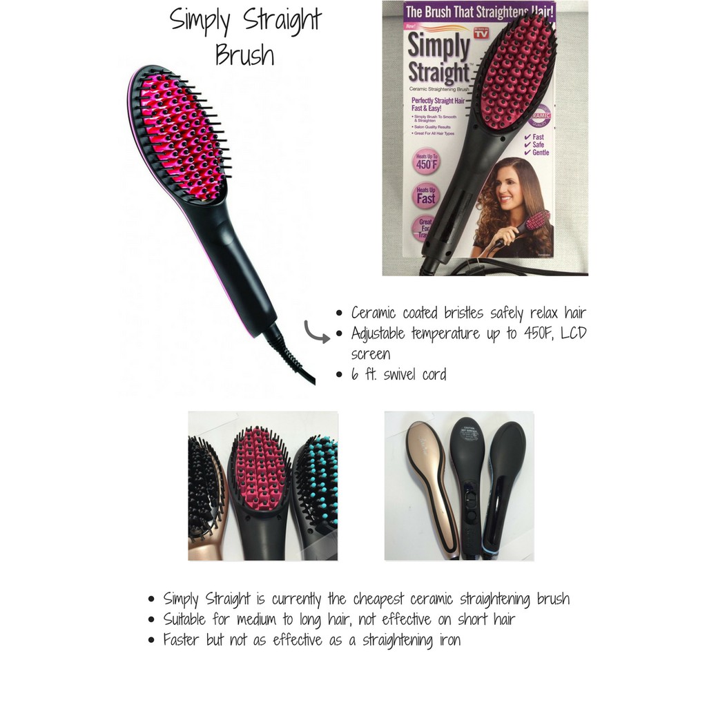 simply straightener brush