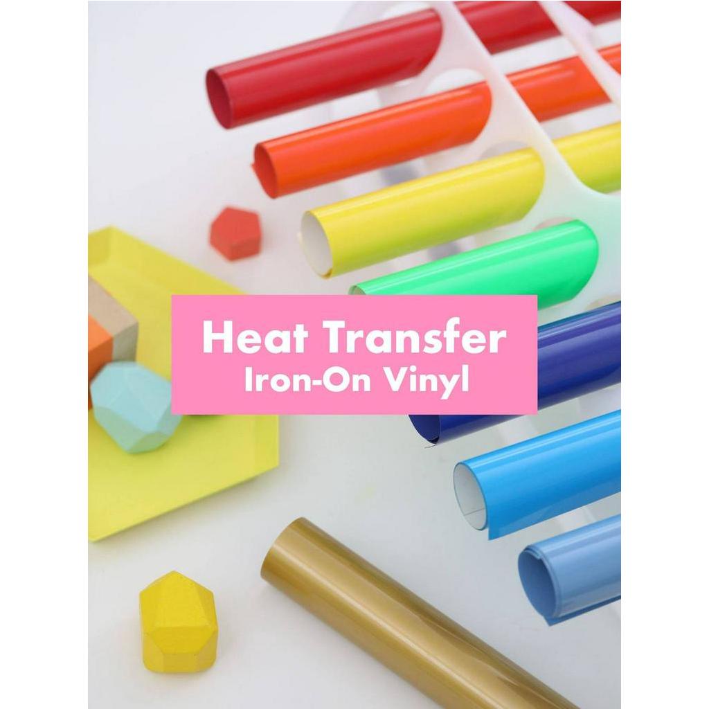 HTV Heat Transfer Ironon Vinyl (Cold Peel)10x12in Sheet for Cricut