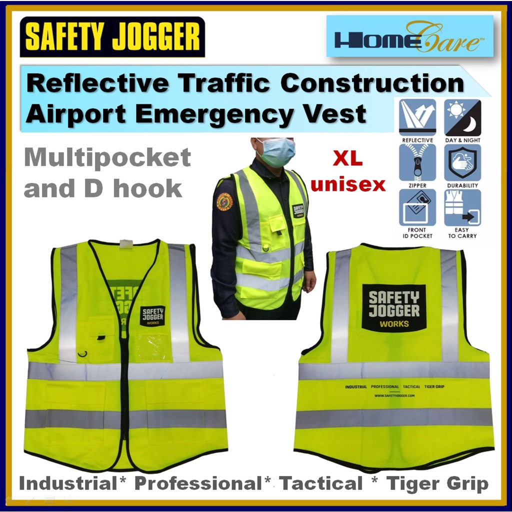 Safety Jogger Reflective Traffic Construction Airport Emergency Vest Shopee Philippines