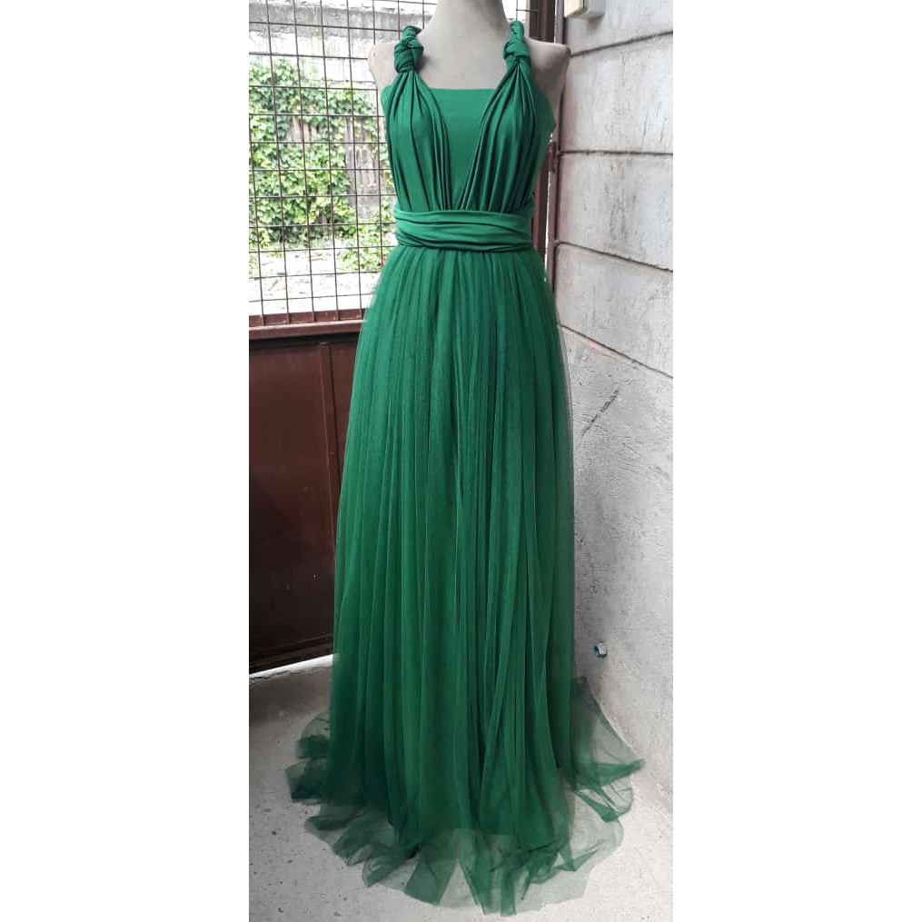 infinity dress moss green