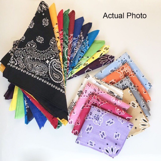 12Pieces Affordable Scarf Bandana Handkerchief Panyo Shopee Philippines