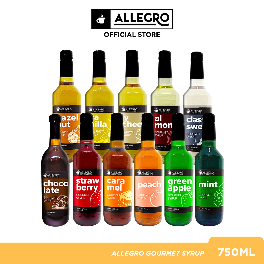 Allegro Allegro Gourmet Syrup 750ml Shopee Philippines