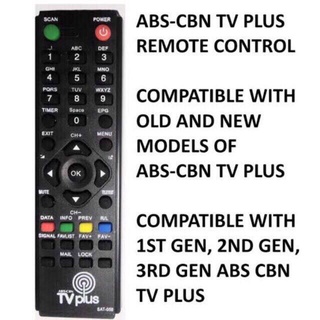 ۩﹉Abs-Cbn Sat-059 Tv Plus Remote Control
