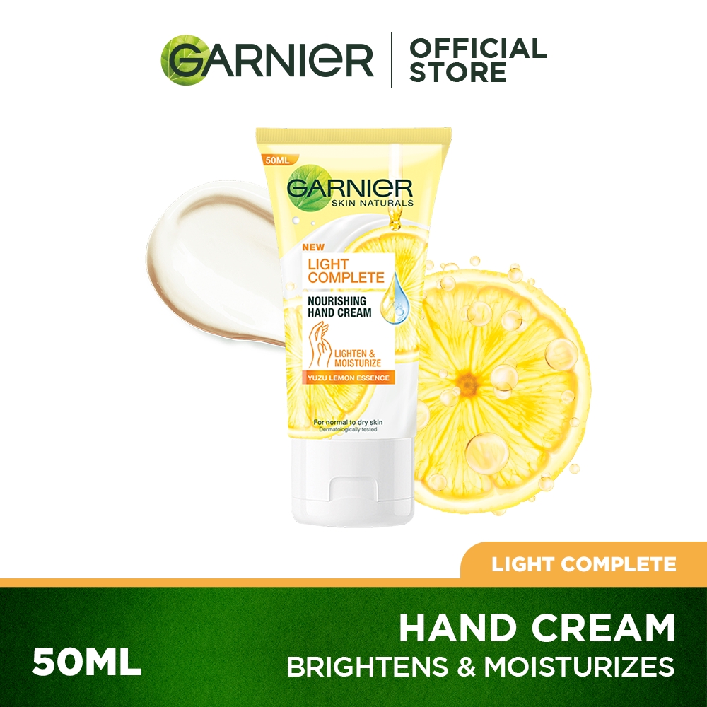 garnier light complete hand cream