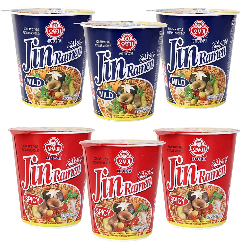 OTTOGI JIN RAMEN MILD/SPICY CUP NOODLES SMALL 65g Shopee Philippines