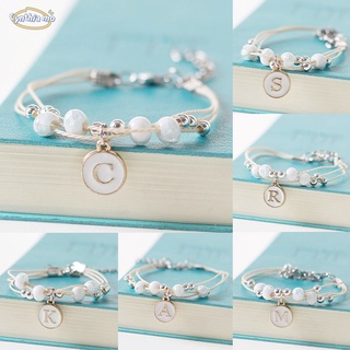 Simple Letter Bracelets ,Ceramic Jewelry ,Couple Charm Bracelet ,Birthday Gifts Jewelry CM