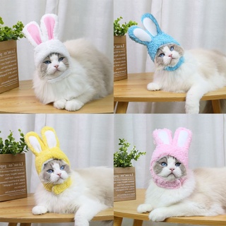 New Funny Pet Dog Cat Cap Costume Warm Rabbit Hat New Year Party Christmas Pets Bibs Holiday Caps for Dogs and Cats Party Decoration #3