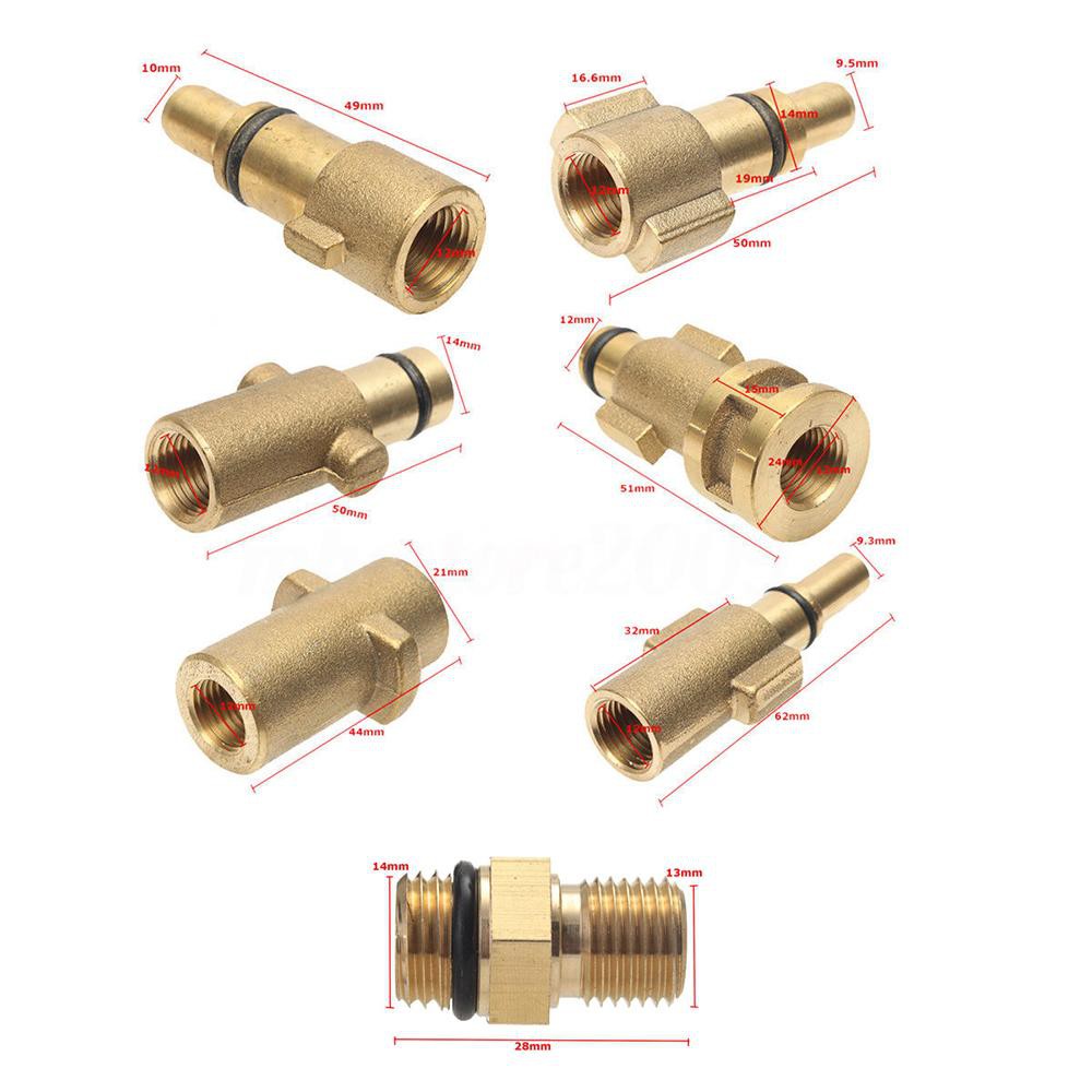 Heimwerker 1/4"1/4" High Pressure Washer Foam Lance Adapter For