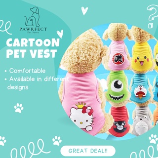 High Quality New cartoon pet vest Teddy puppy dog clothes spring and summer small dog Pet Cloth