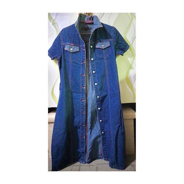 denim dress shopee