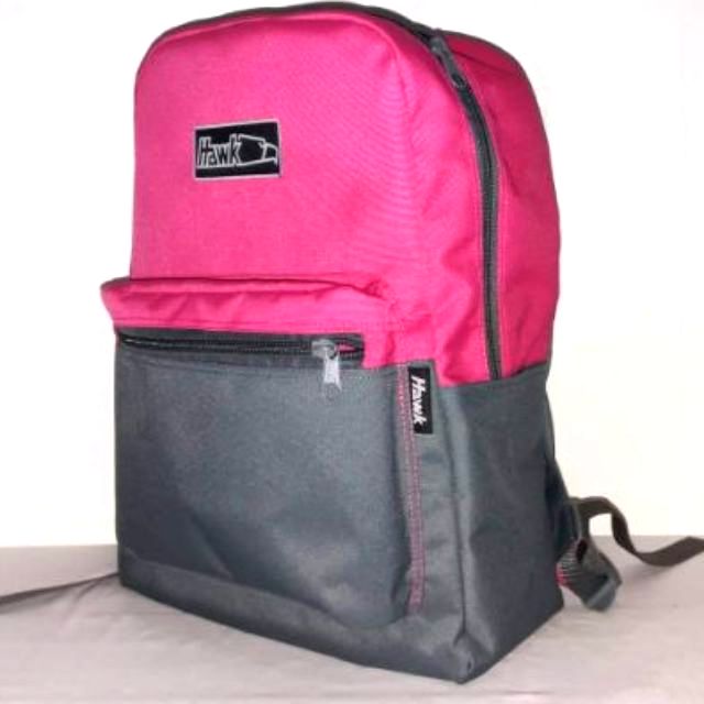 hawk bag pink and gray