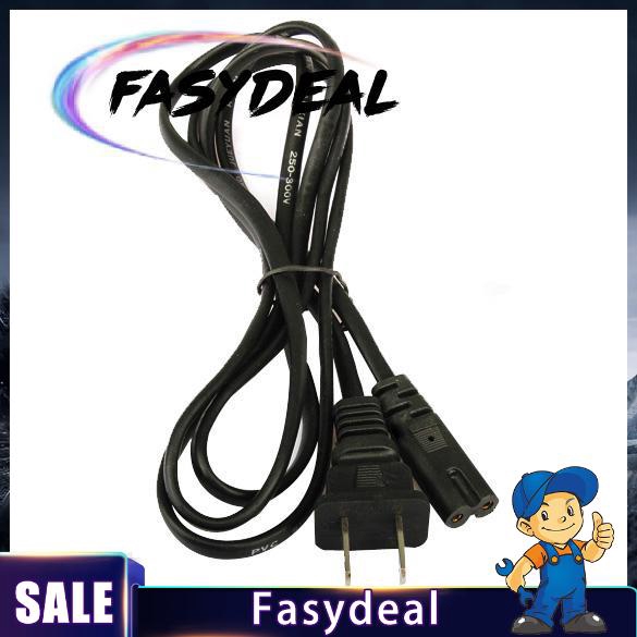 Fd Us 2 Prong Port Ac Power Cord Cable Connector For Ps2 Ps3 Slim 3ft Edition Shopee Philippines