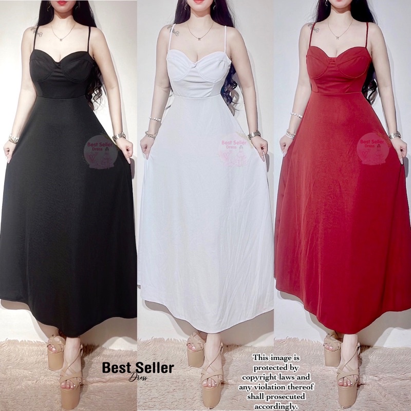 BEST SELLER SAKURA REGULAR/PLUSSIZE CORSET MAXI DRESS (BEST SELLER