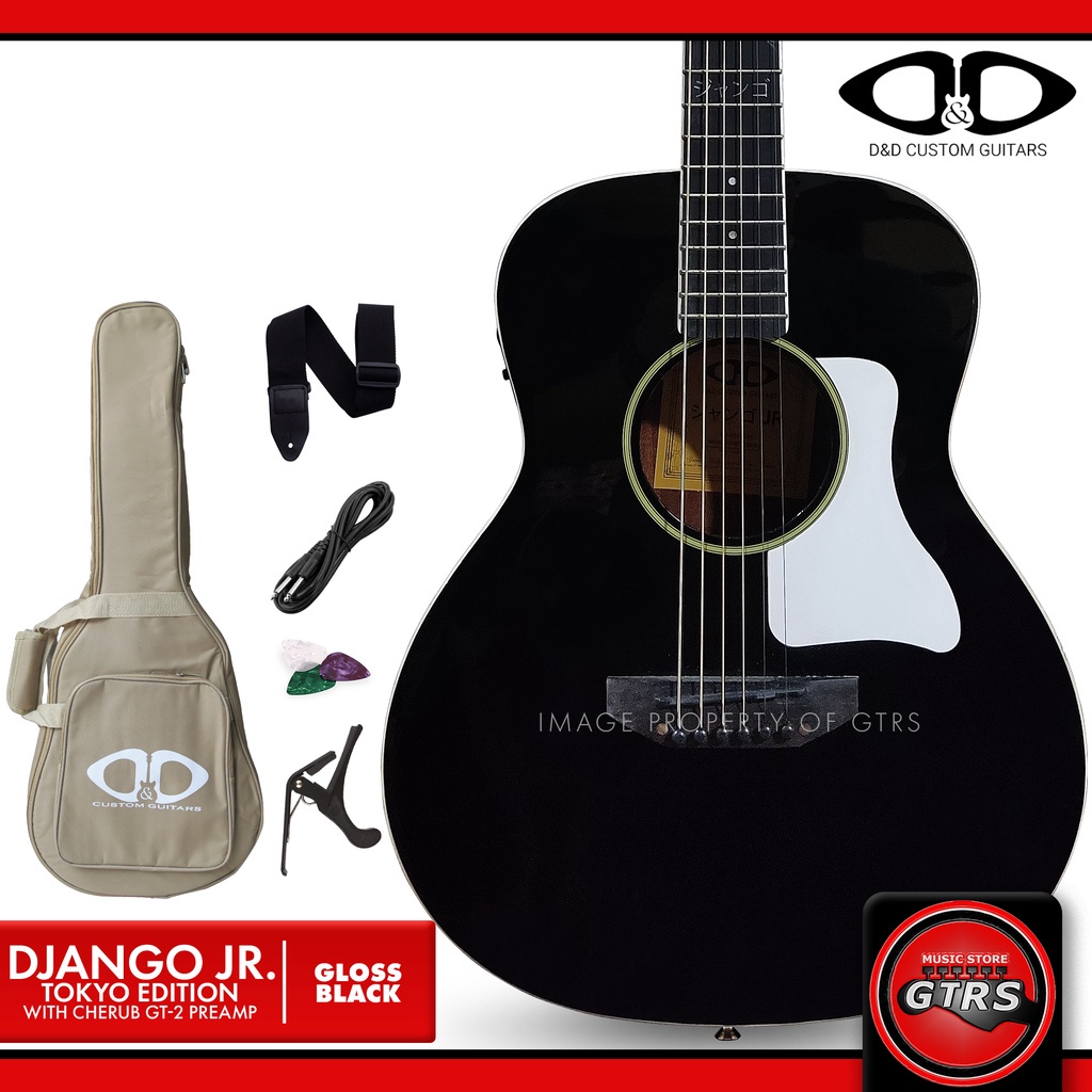 D&D Jr. Django Tokyo Edition Acoustic Guitar with Cherub GT2 Pickup