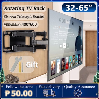 6 Arms TV Mount 32-65 inch Screen For TV Wall Stand Full Motion Swivel Tilt Mount Retractable Bracke