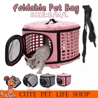 Pet Cage Carrying Bags Travel Dog Carrier Portable Folding  Handbag Cat Puppy Size S/M/L