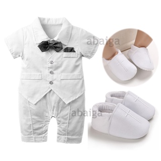 Baptismal Baby Boy Suit Baptism Terno Gentleman Christening Clothes for Baby Boy Birthday Outfit 1 Year Old