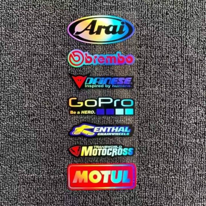 Motorcycle Holographic Sticker Sold As Set Shopee Philippines