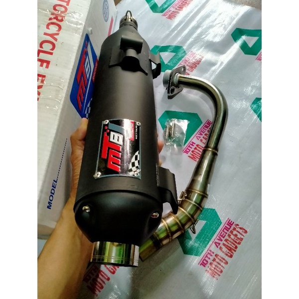 Mt8 pipe Silver tip for yamaha mio Soulty/fino swing arm(plug& play