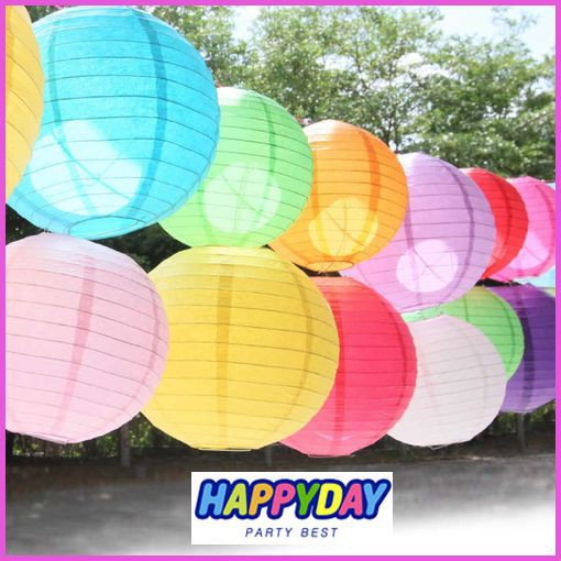 pastel paper lanterns