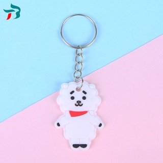 Korea Creative Schoolbag Silicone Cartoon Soft Plastic Pvc Keychain Small Gift Pendant AccessoryBT #7