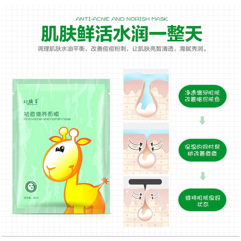 Download Brighten Face Facial Mask With Animal Picture Fresh Anti Acne Face Mask Moisturizing Oil Control Shopee Philippines PSD Mockup Templates