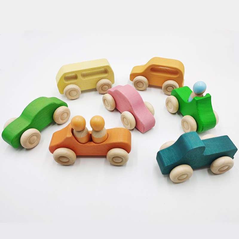 wooden car roller toy