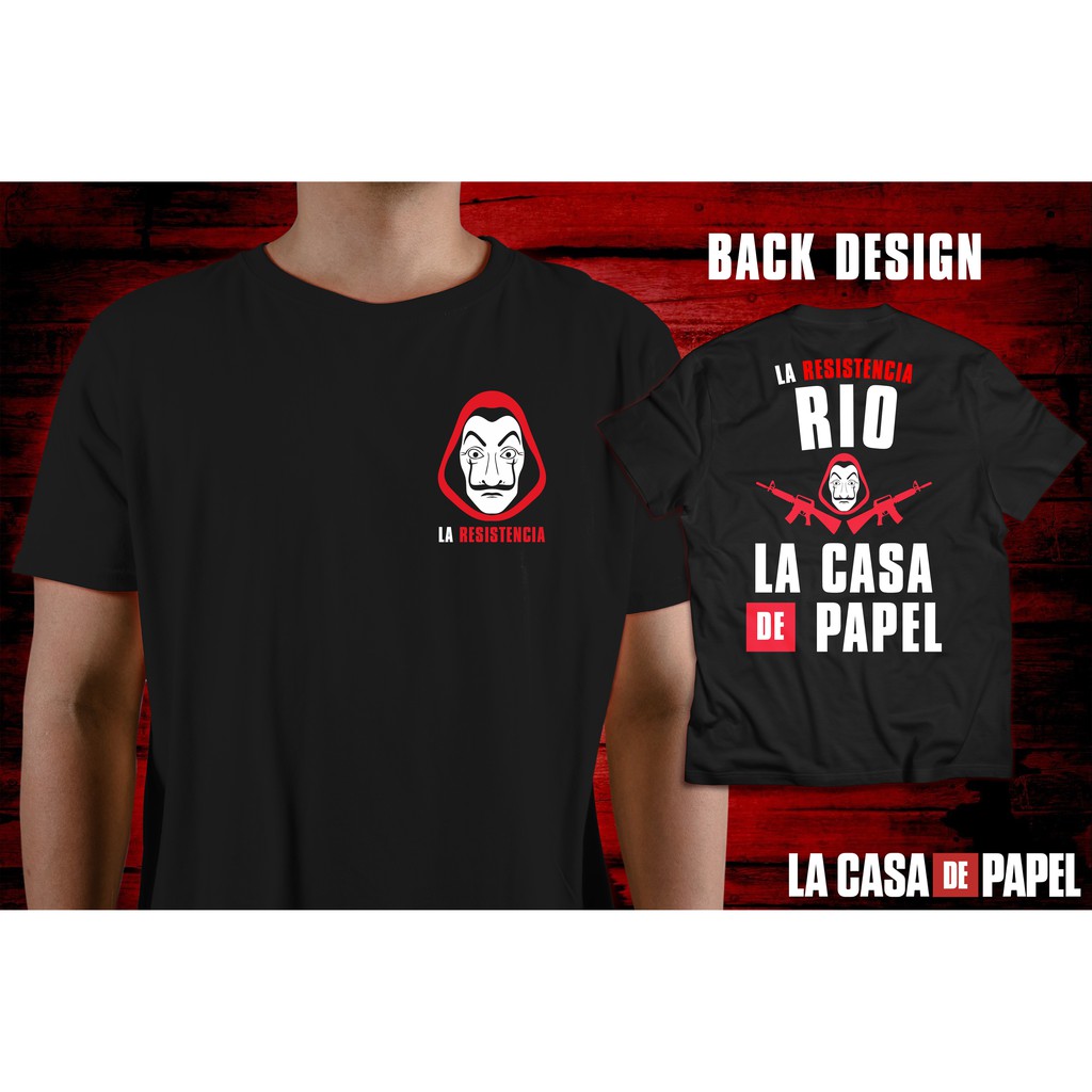 money heist shirt shopee