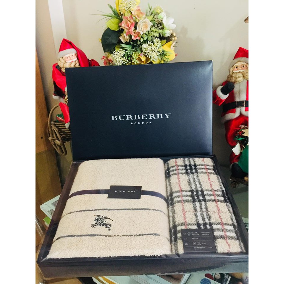 BURBERRY Towel Gift set | Shopee Philippines