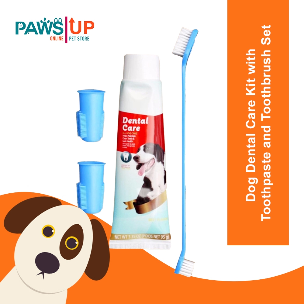 Dog Cat Pet Dental Care Kit with Toothpaste and Toothbrush Set Shopee