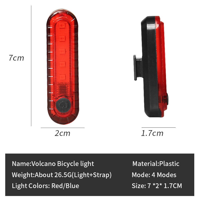 volcano bicycle light