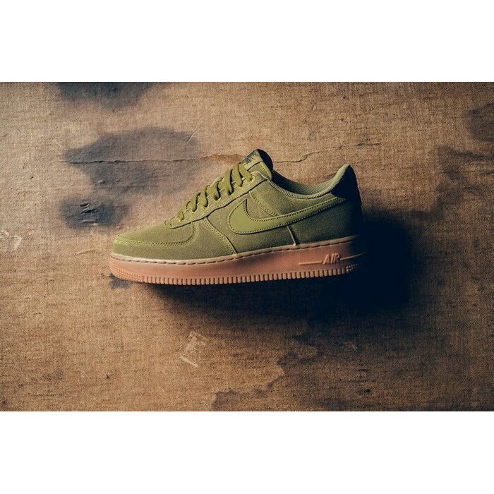 army green air force ones