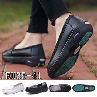 ladies white leather moccasins