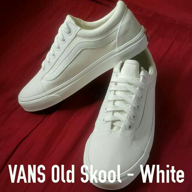 Vans Old Skool White | Shopee Philippines