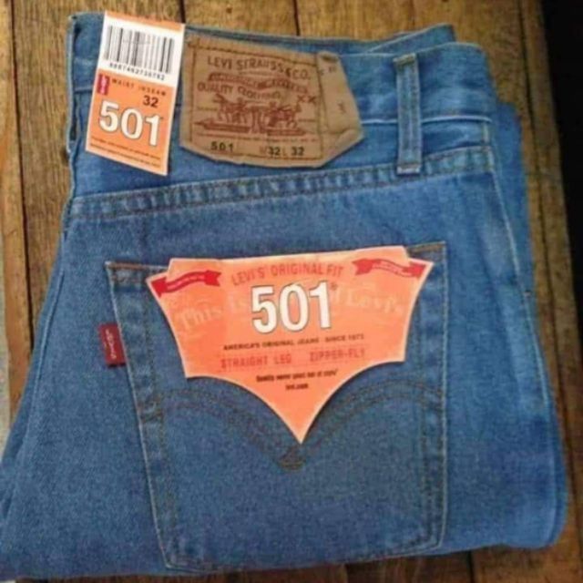 New Levi's faded blue Color Straight Cut For Men (28-40) | Shopee  Philippines