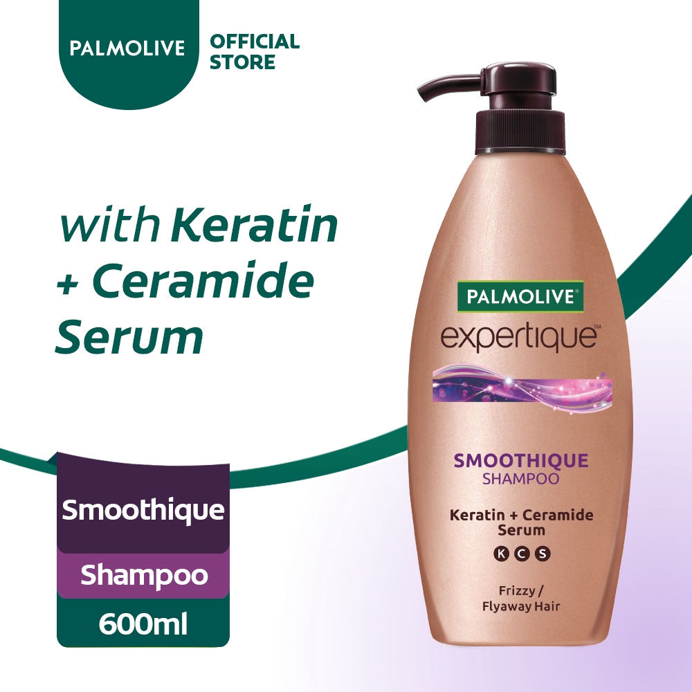 Palmolive Expertique Keratin + Ceramide Shampoo Smoothique 600ml Shopee Philippines
