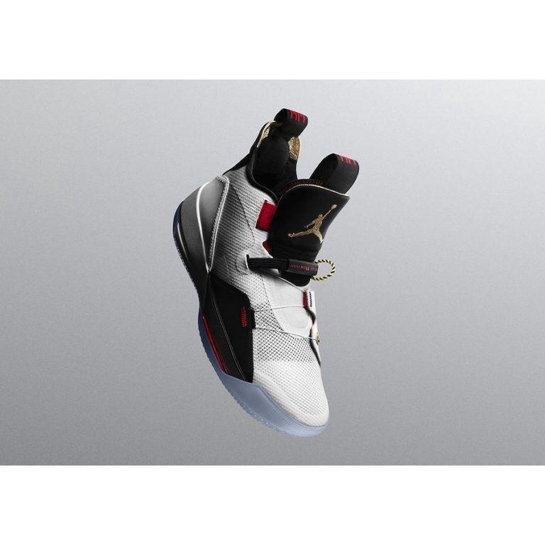 jordan 33 white gold black