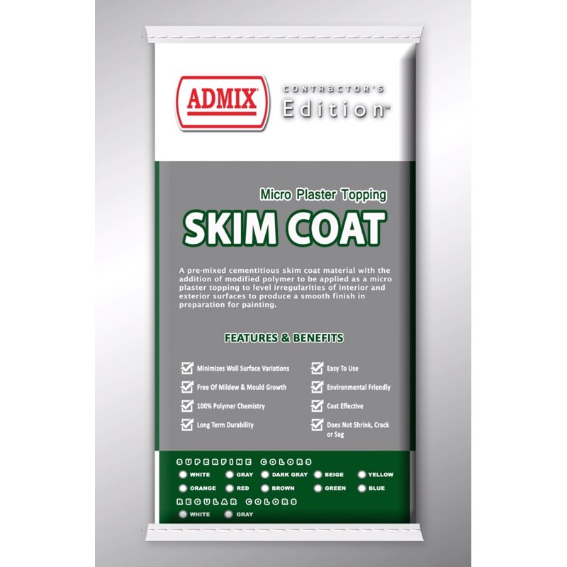 Skim Coat White(1kg) Shopee Philippines