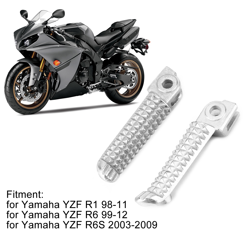 For Yamaha YZFR1 98-11 YZF R6 99-12 Motorcycle Front Foot Pegs Footrest
