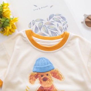 Fashion T Shirt Cartoon Pattern Puppy Little Bird Small Animals Soft and Skin-Friendly 100% Cotton Short Sleeve #6