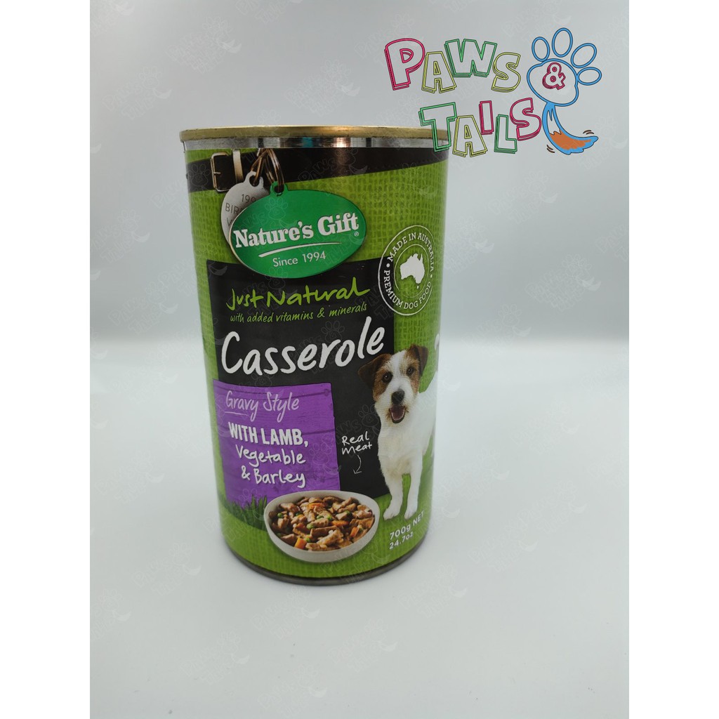 Nature's Gift Dog Food Casserole Lamb, Vegetable, & Barley 700g
