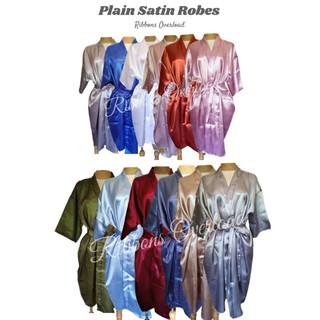 (part 1) Plain Satin Robes (sleep wear | bridal entourage)
