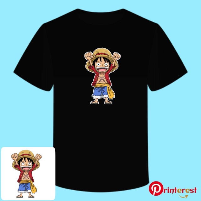 One Piece Luffy Hands Up Chibi Shirt | Shopee Philippines