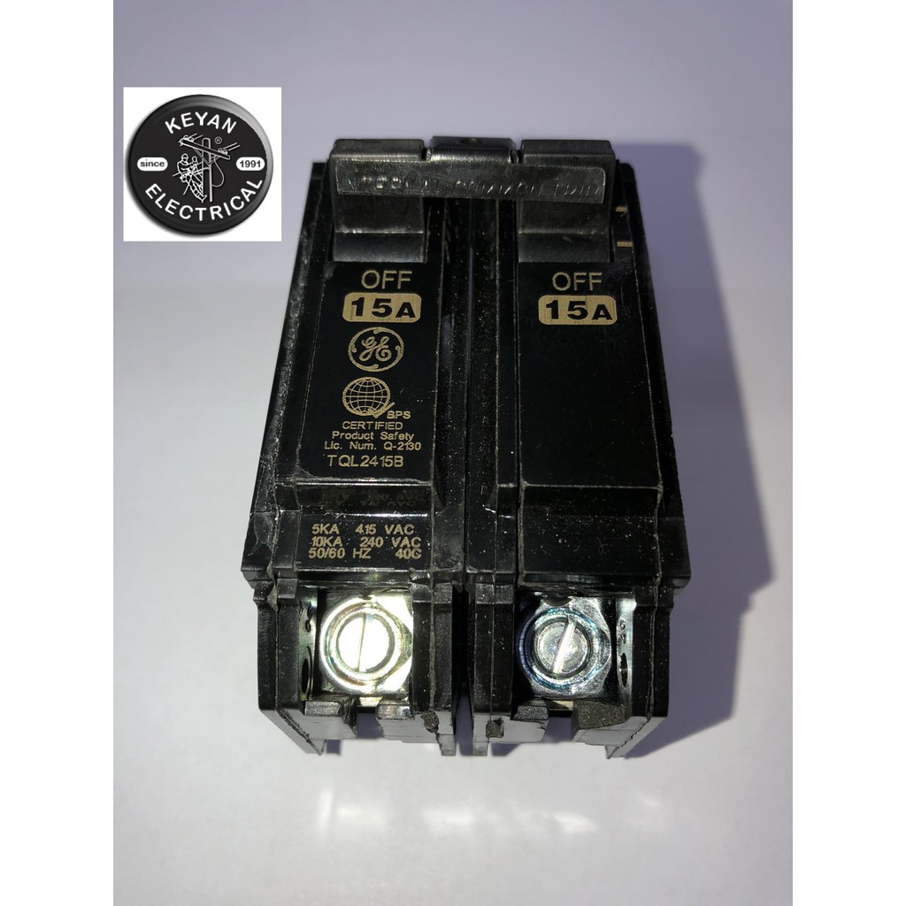 GE CIRCUIT BREAKER - PLUG IN 2 POLE - 15AMP to 100AMP - TQL | Shopee