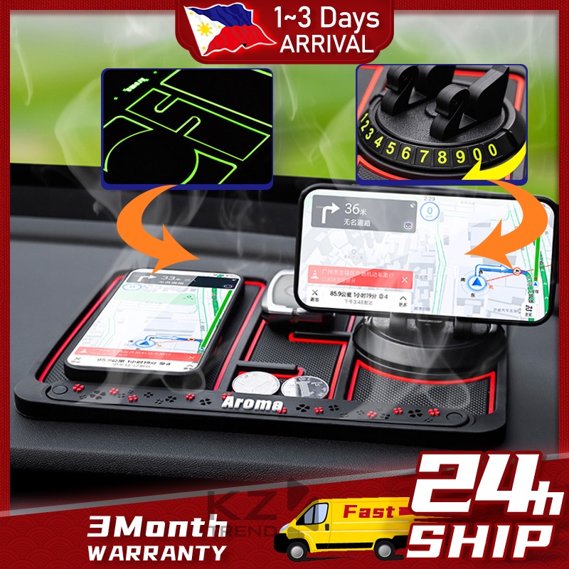 Car Dashboard GPS mobile phone holder stand Antislip Mat Phone Number