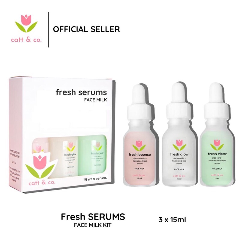 Fresh SERUMS Face Milk Kit Set by Catt & Co. Shopee Philippines