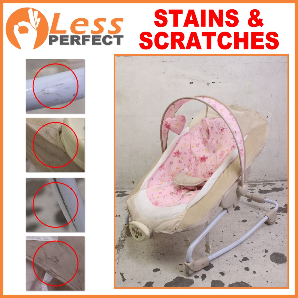 Less Perfect Slightly Damage1392 Baby Rocker Chair Music Rocking Chair