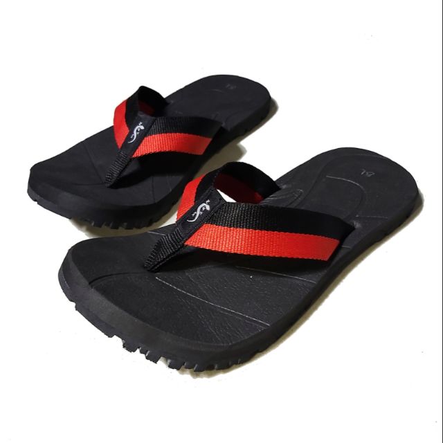 Slippers Sandugo BlackXRed (Available Sizes 5, 6, 7, 8, 9, 10, 11, 12 ...
