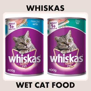 Whiskas Wet Cat Food In Can 400g Adult Tuna, Ocean Fish